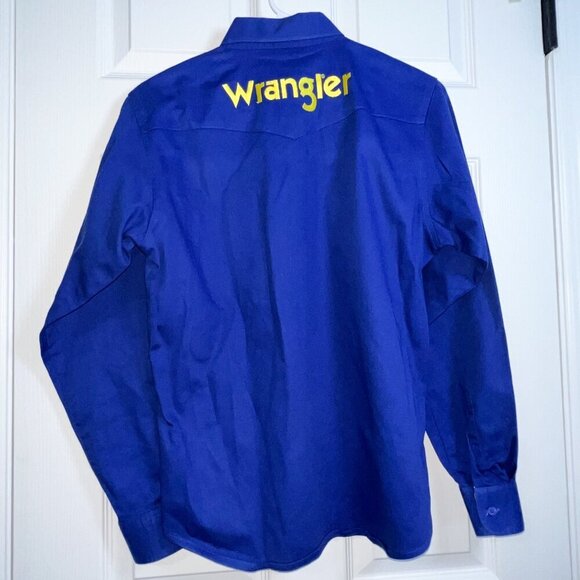 Boy's 90s/Y2K Vintage Wrangler Cowboy Western Embroidered Button Down Size XL - Picture 6 of 7